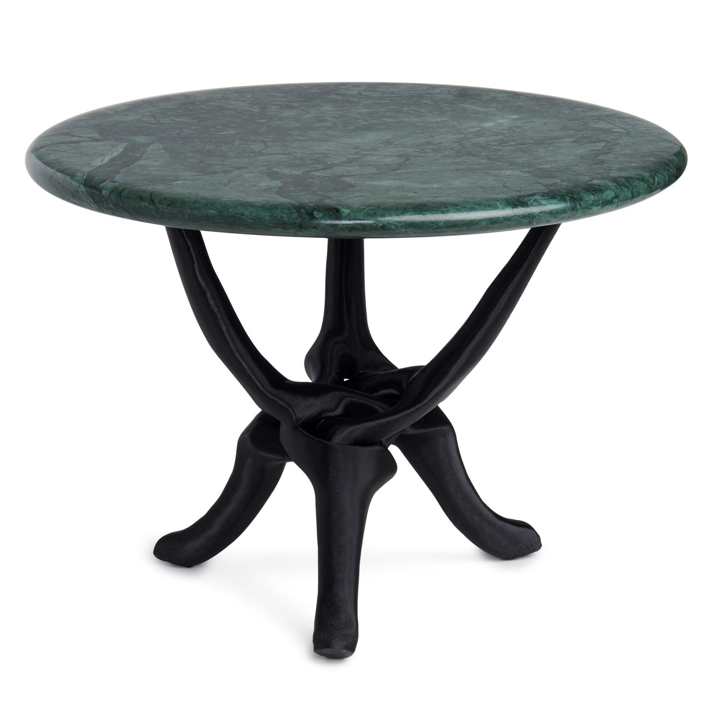 Black Stand with Green Natural Marble Top