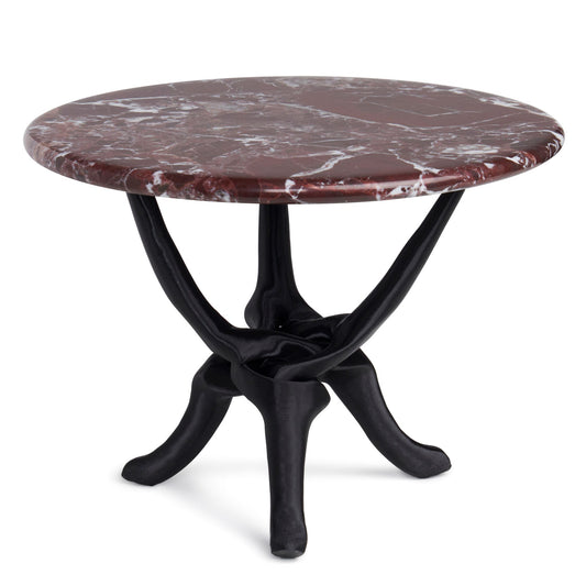 Black Stand with Red Natural Marble Top