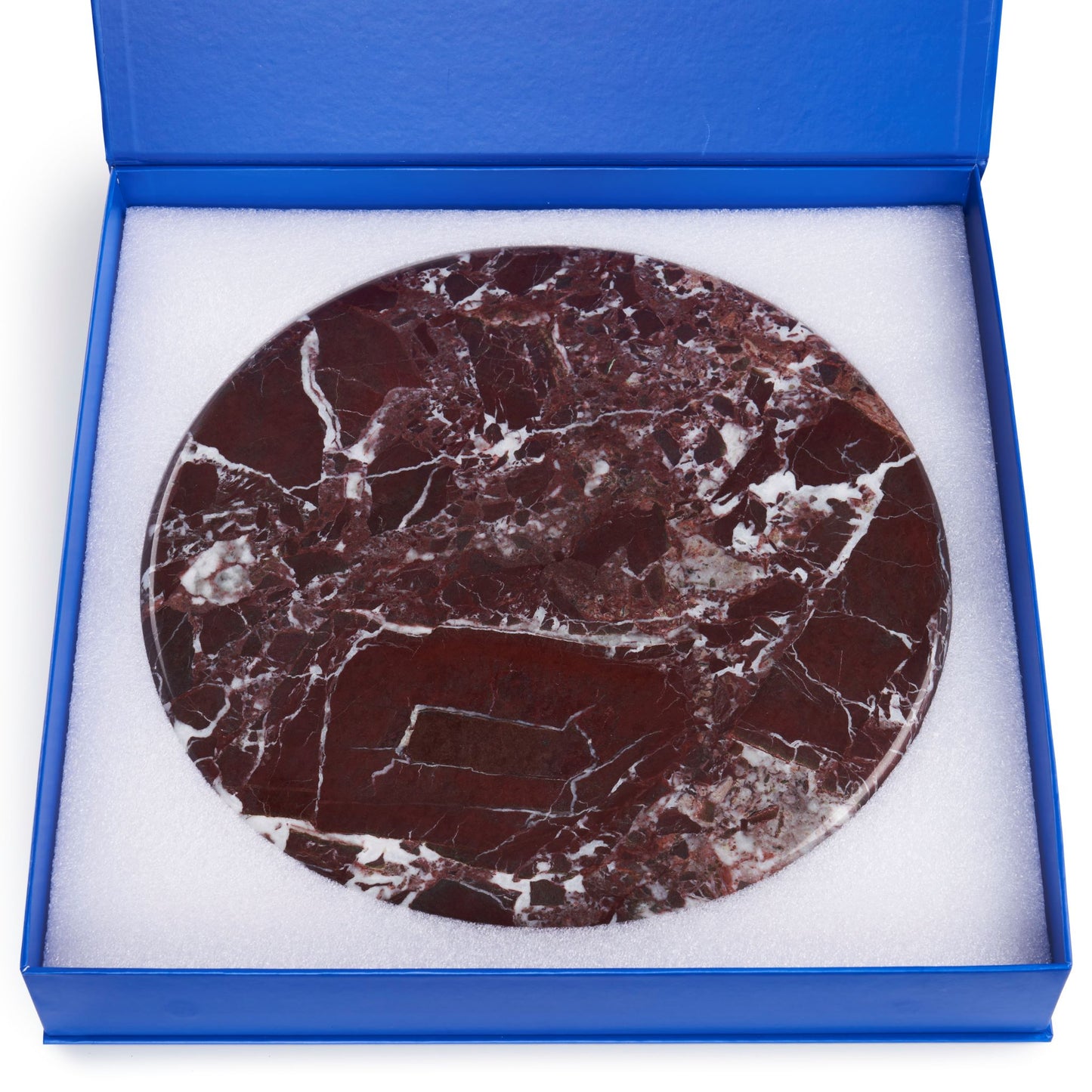 Campagne Gold Stand with Red Natural Marble Top