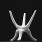 Grey Marble Stand with Off-White Natural Marble Top