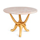 Gold Stand with Pink Natural Marble Top